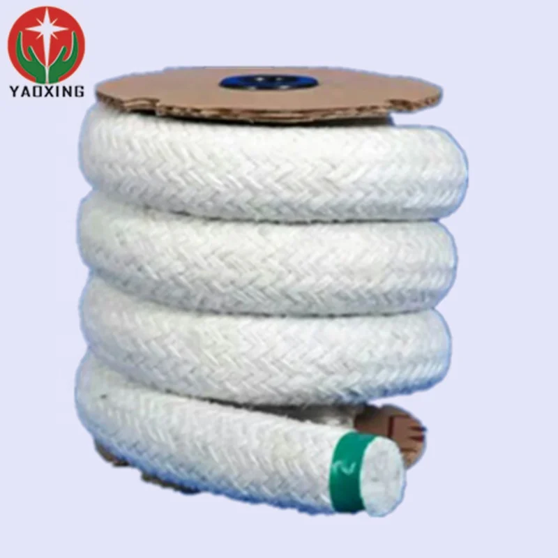 refractory insulation wood stove sealing ceramic fiber braided round rope