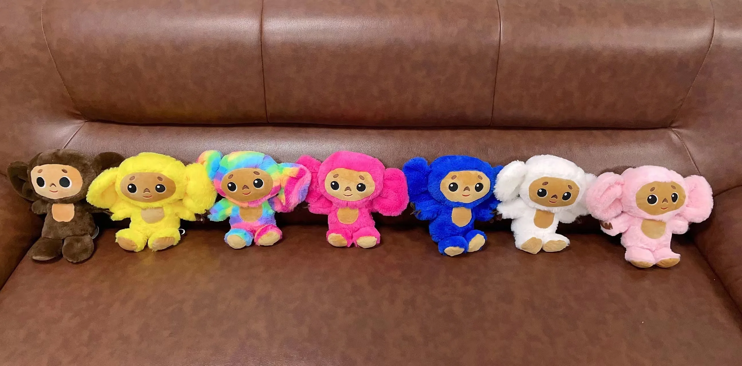 Factory Wholesale 18/20/25/30/40/50cm Russian Soft Cheburashka Plush Toy Big Ears Monkey anime Stuffed Animal