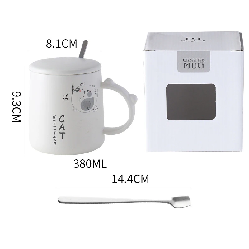 OEM ODM Popular Top Grade Customized Logo 450ML Custom Ceramics Mug For Coffee Shop
