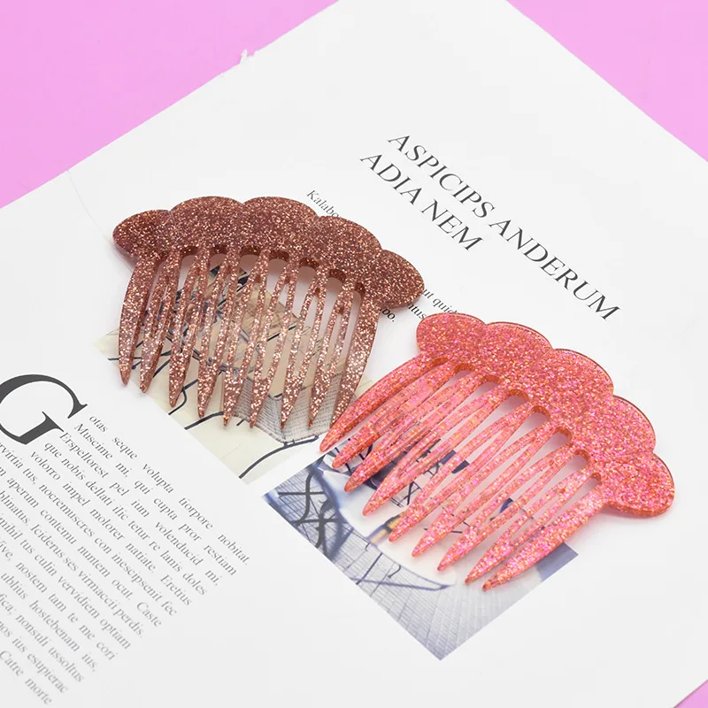 RARA 7.8CM Hot Sale Ins Fashion Hair Accessories Wholesale Custom European and American Fashion Brand Simple Acetate Hair Combs
