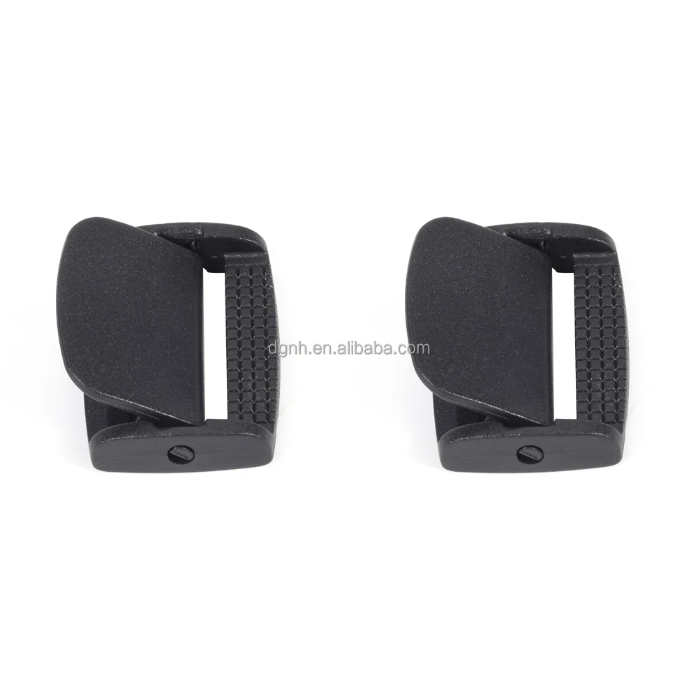 Lock Lever Plastic Cam Buckles Heavy Duty Plastic Black Toggle Clip For Compatible Backpack