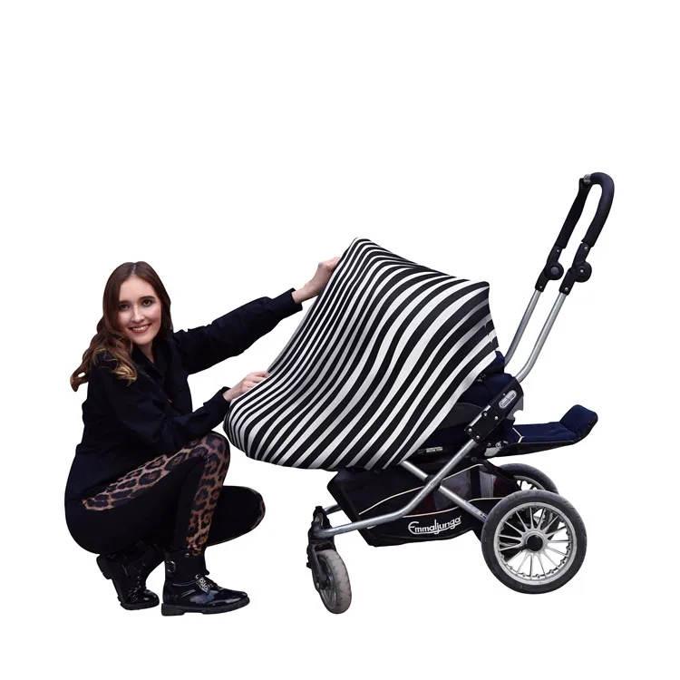 Детское сиденье, навес, дышащий и мягкий чехол для грудного вскармливания, Классический Полосатый Узор, чехол для кормления