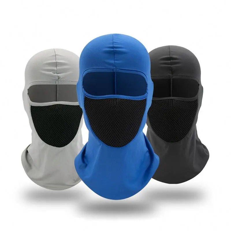Breathable Sunscreen Headgear Hat Windproof Mesh Outdoor Face Mask Motorcycle Balaclava Hood