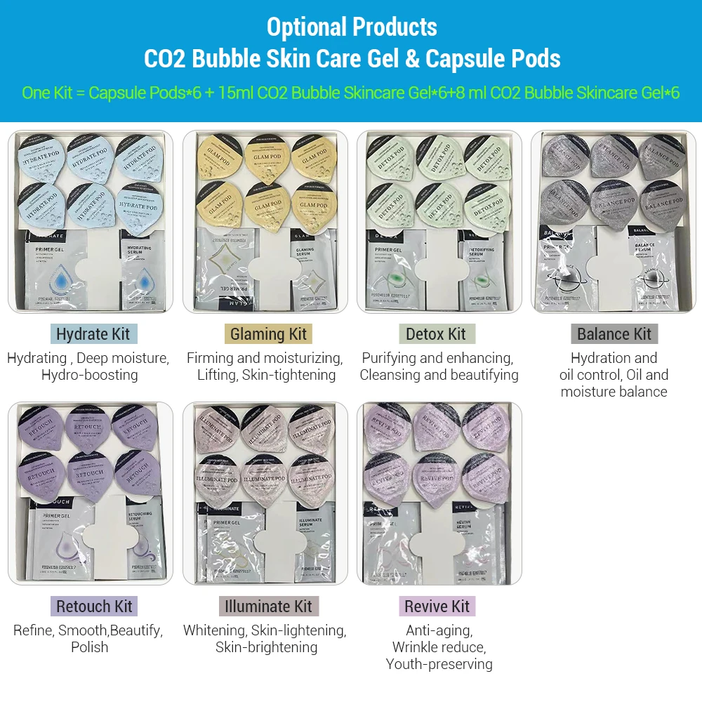 Oxygenation Facial Skin Care Oxygen Pods Capsule Skin Tightening Hydra Oxygen Facial Machine