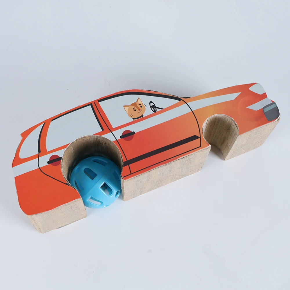 Car Shape Cat Toy Cardboard Furniture Arch Bridge Type Cat Scratching Toy