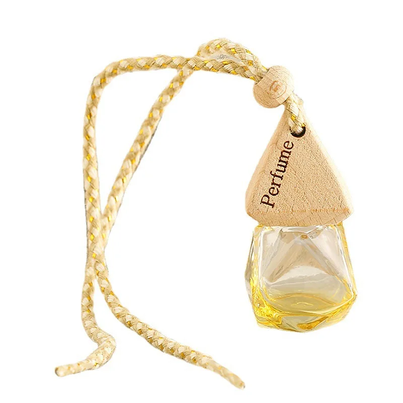 8ml Car Hanging Glass Bottle Empty Pendant Perfume Aromatherapy Bottle Refillable