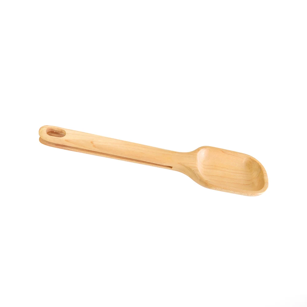 Eco-Friendly Natural Reusable BPA Free Bamboo Spatula Small Wood Shovel Wooden Scoop And Store Spoon