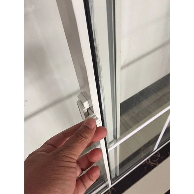 PVC Plastic Graphic Design Smooth Horizontal Modern Bubble Wrap Easy Fiberglass UPVC Sliding Window 3 Years Screen