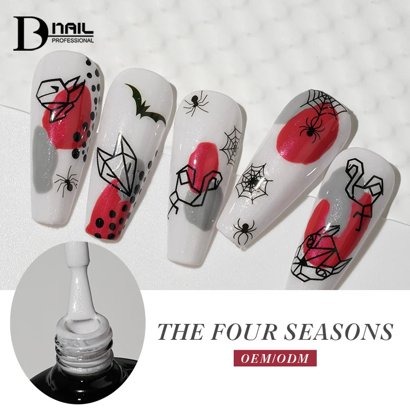 ICE NOVA Seasonal Nail Polish Nail Polish Customize Logo Full Collection Color Gel Polish Four Seasonal Glue