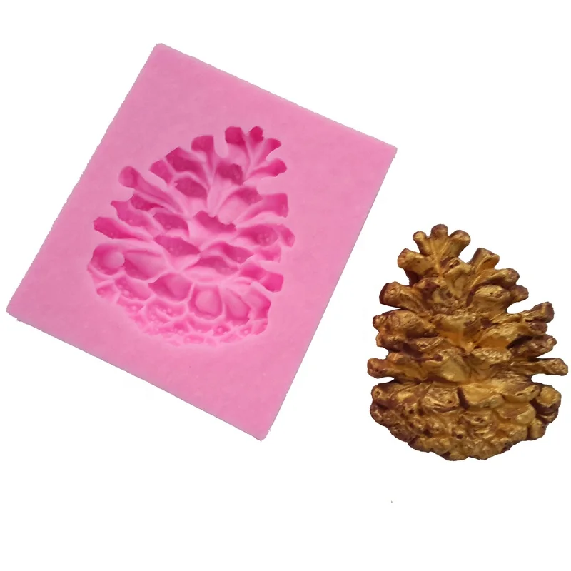 3D Lovely Lacebark Pine Plant Shape Cake Decorating Tools Baking Mold Fondant Silicone Mold