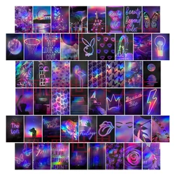 Custom New Style Postcard Book Safety Poster Display Wall Stickers Postcards Wall Collage Kit