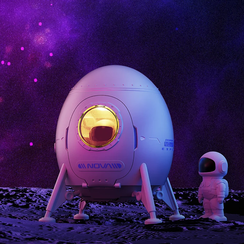 Astronaut Night Light USB Type-C Plug-in Gaming Rooms Light White  Ambient Lighting Astronaut Space Capsule For Kids Gifts