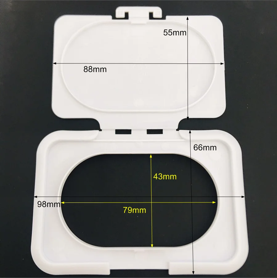 wholesale pp plastic baby wet wipe flip top lid wet wipe cover