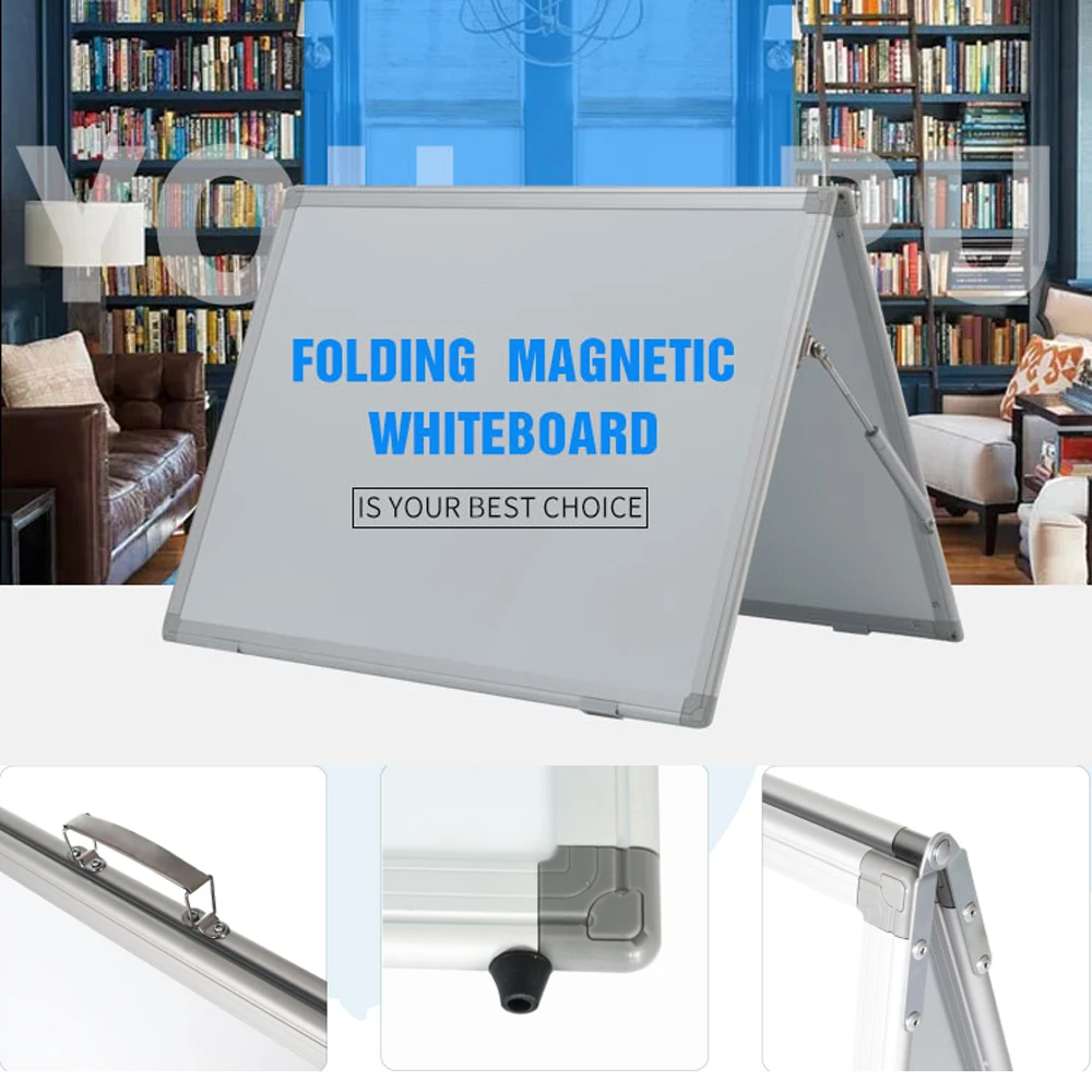 Desktop Portable Mini Small Folding Magnetic Whiteboard Double Sided For Kids Office Home School Dry Erase Foldable Whiteboard