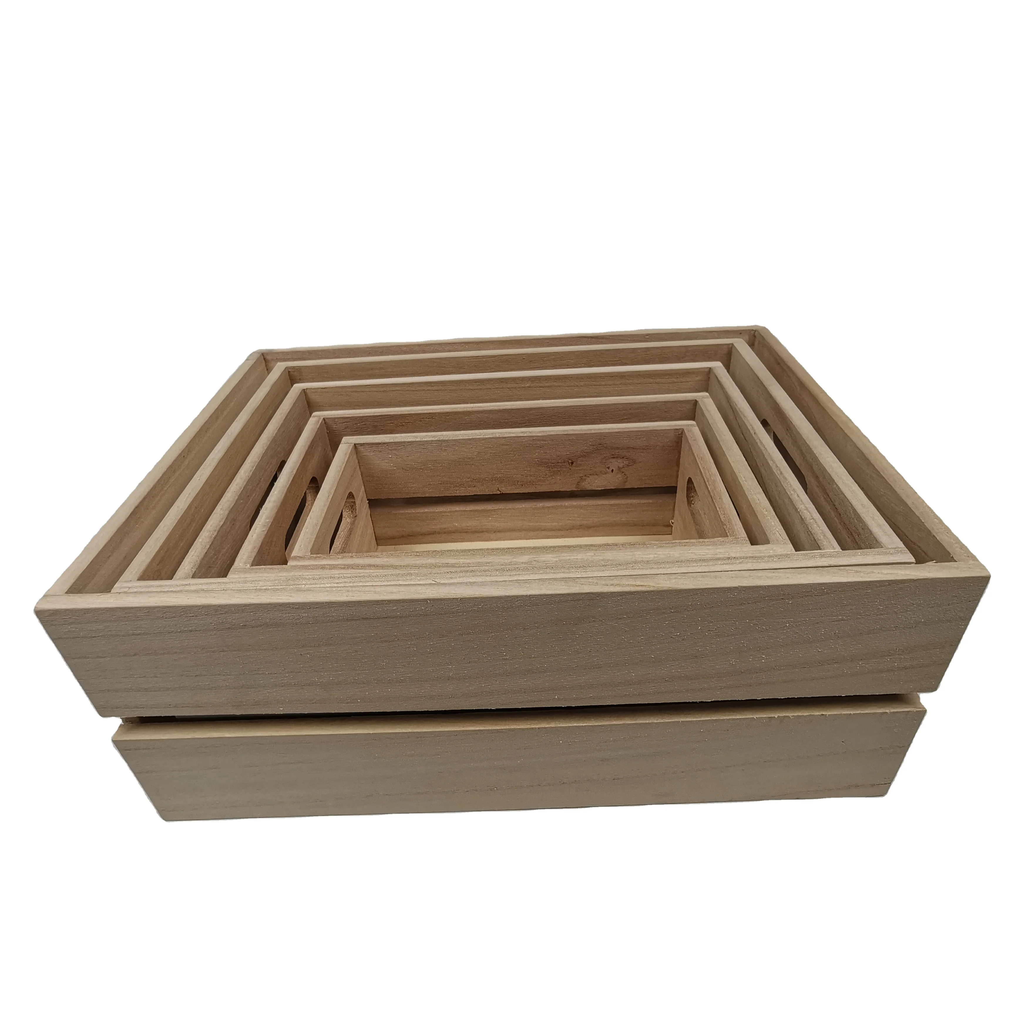 high quality of wood material wood box fruit crate wooden vegetable crates
