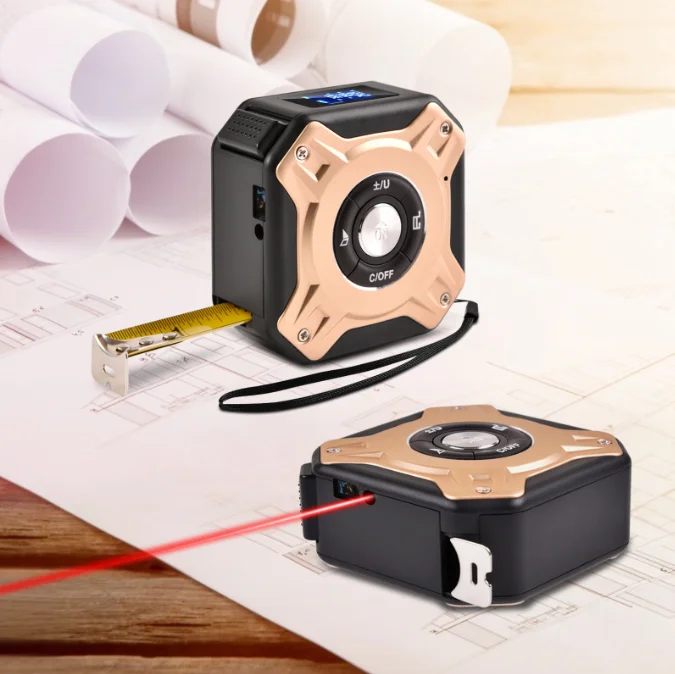 40m/130ft 60m/196ft Laser Meter Digital Tape Measure Laser Distance Meter With Lcd Backlight Screen