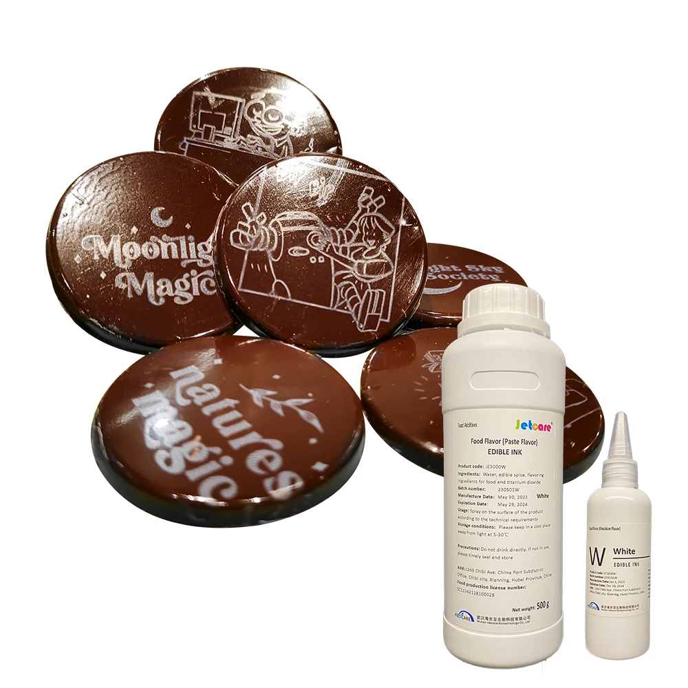 100g/bottle and 4 in 1 set consumable EDIBLE INKJET INK for refilling and directly printing with printer