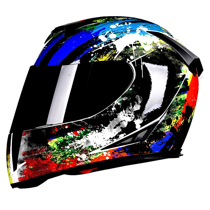 SUBO Racing full face helmet dot certificate approved black motorcycle riding helmets
