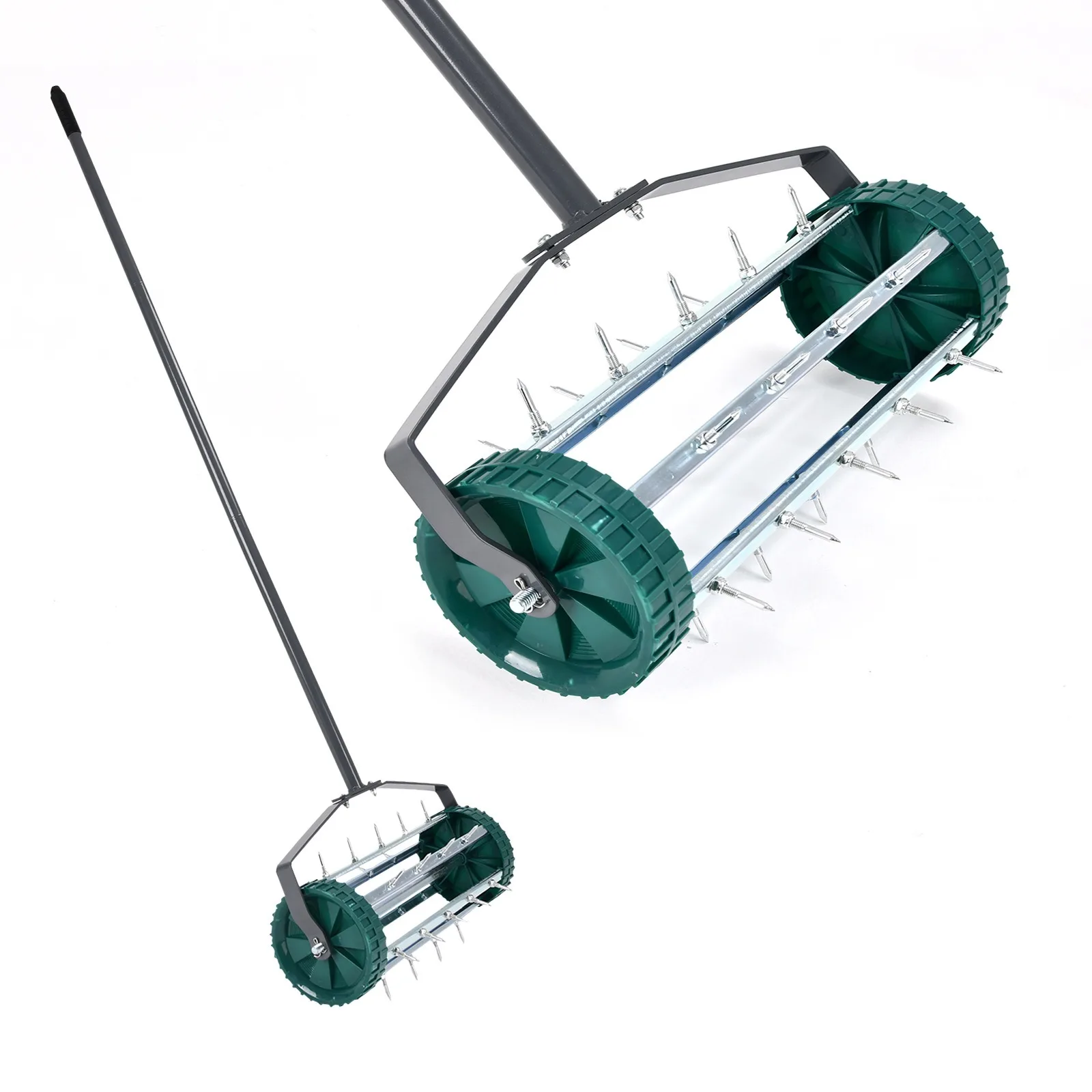 Rotary Manual Lawn Aeration Push Rotary Spike Lawn Aerator For Garden And Yard Grass
