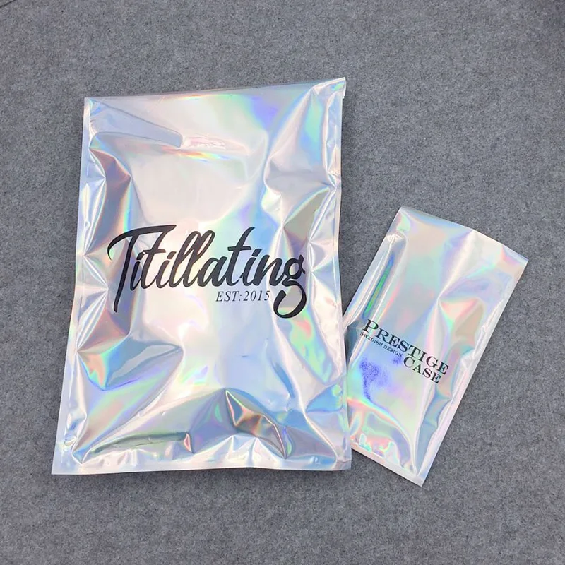 Waterproof High Quality Printing Cheap Holographic Bubble Envelopes Packaging Bags Poly Bubble Mailers Stand Up Pouch