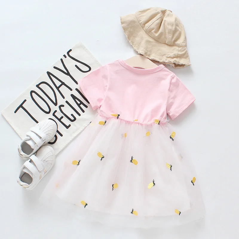 Wholesale cotton smocked kids dress baby princess girls summer dresses