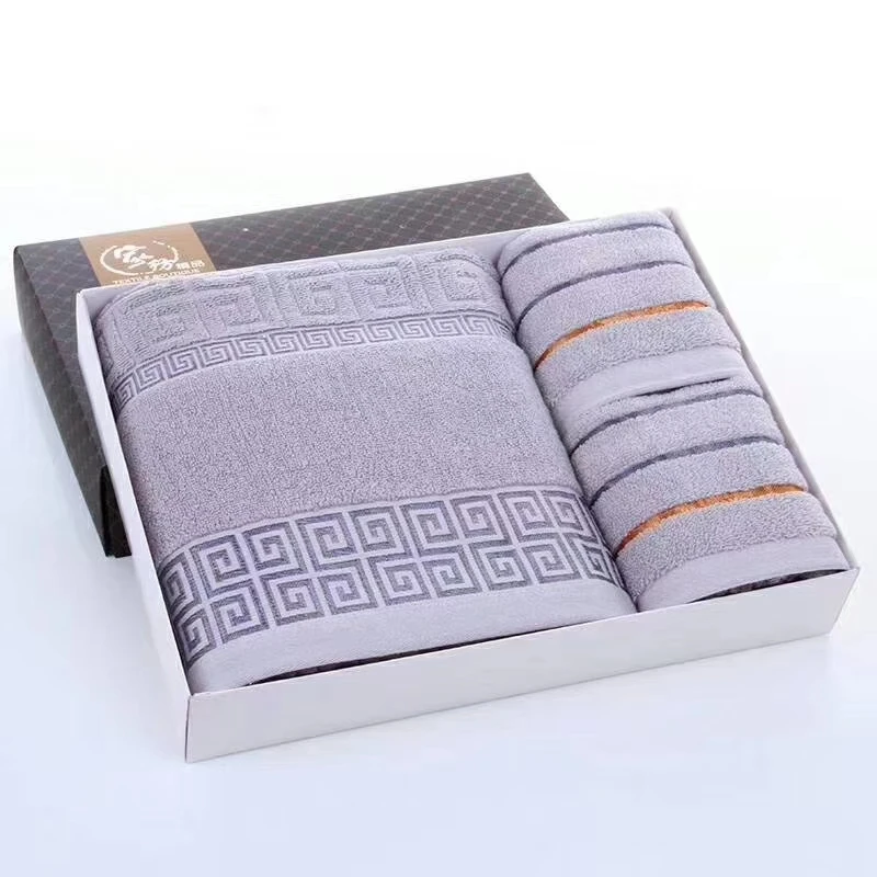 2021 OEM bath towel sets 100% cotton luxury hotel terry bath hand face towel set dry hair towel