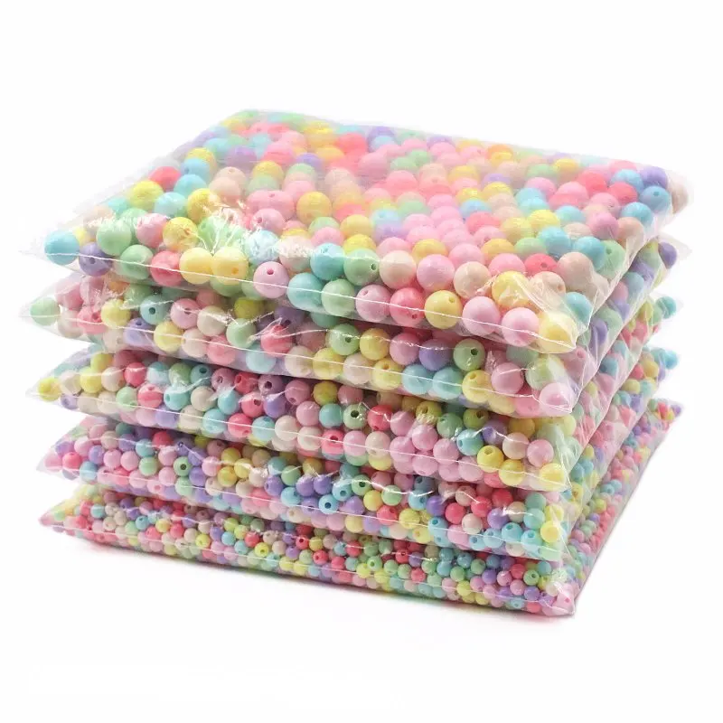 
Round beads 2.5-20MM plastic beads diy handmade fashion jewelry accessories children pet clothing loose beads 