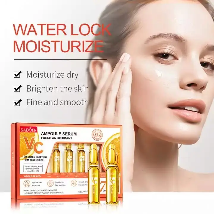 OEM SADOER hyaluronic acid 24K gold vitamin c essence whitening firiming moisturizing skin care serum