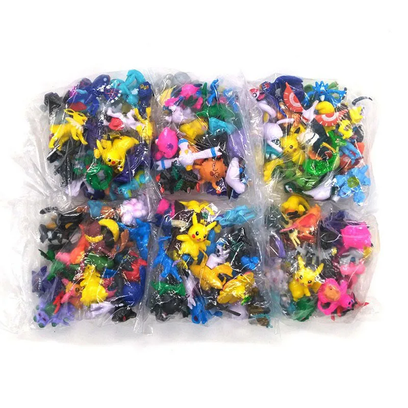 144 Wholesale Good Quality 2-3cm Mini Child Toy Action Figure Pokemoned go for Kids Pokemoned