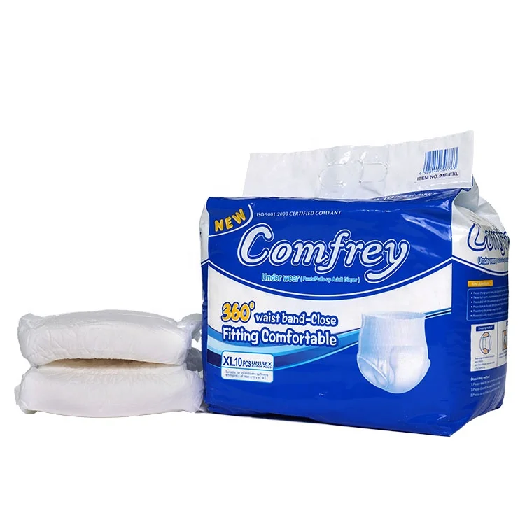 Wholesale Print Disposable Soft Incontinence Pull Up Pants Type Adult Diaper in Bulk