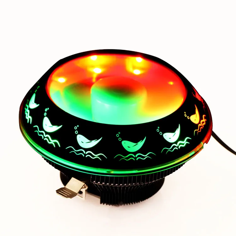 
Custom Round DC 12V CPU Fan Aluminum CPU Heat Sink PC Computer Cooler Master CPU RGB Fan Heatsink For Computer 