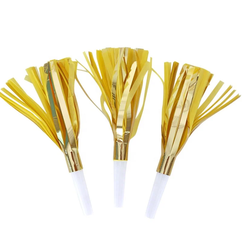 wholesale 2021 New product Paper voiced Tassel  Whistle for Birthday Wedding Beach Party Decoration supplies