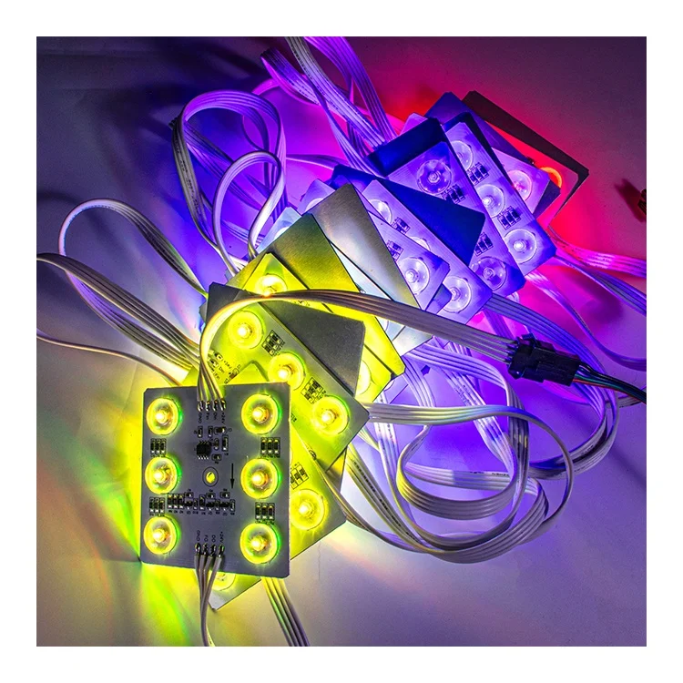 Адресуемый TM1934 RGB светодиодный модуль 24V SPI сигнал программируемый рассеянный PCBA для световой панели лайтбокс канал письмо PCB