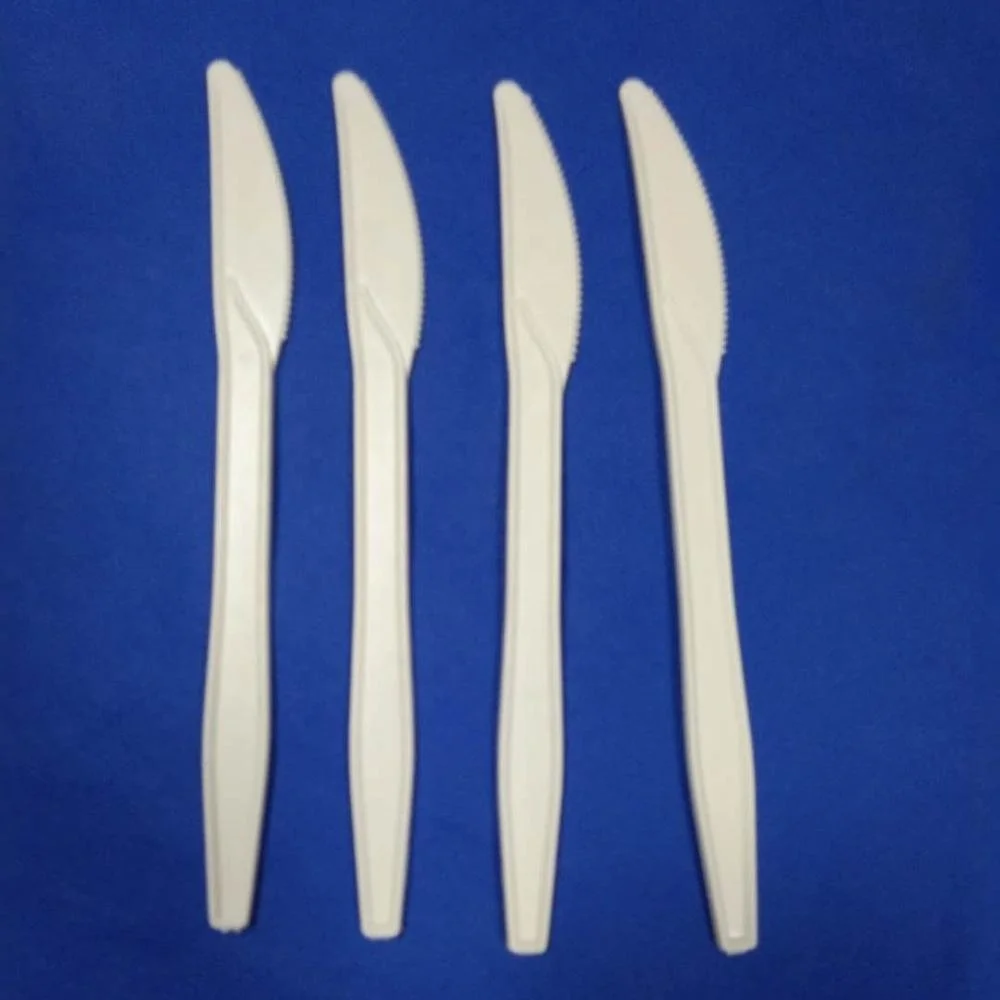 OEM cutlery knife cornstarch food grade compostable knife for restaurant party
