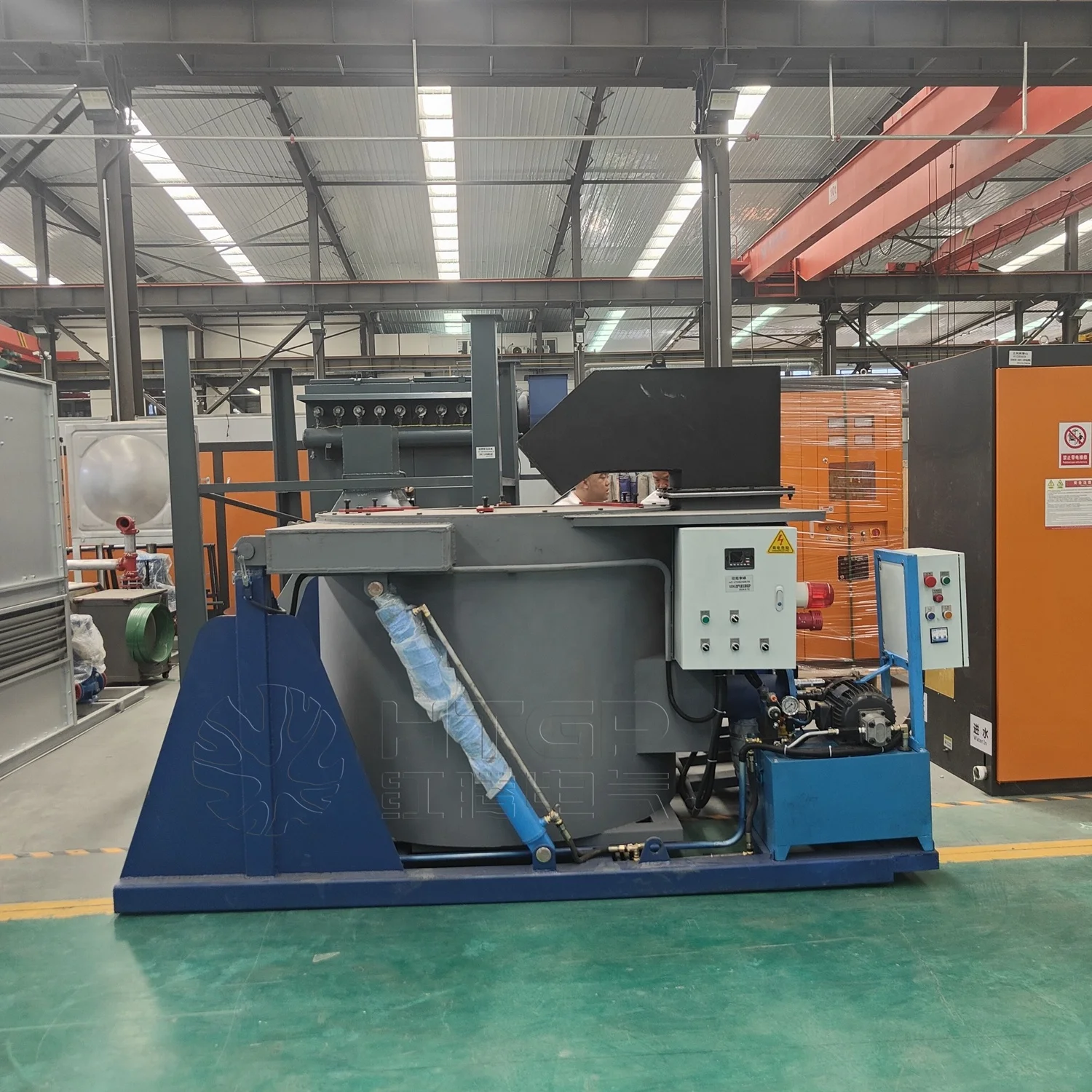 Gas Diesel Type Aluminum Melting Furnace Crucible Furnace