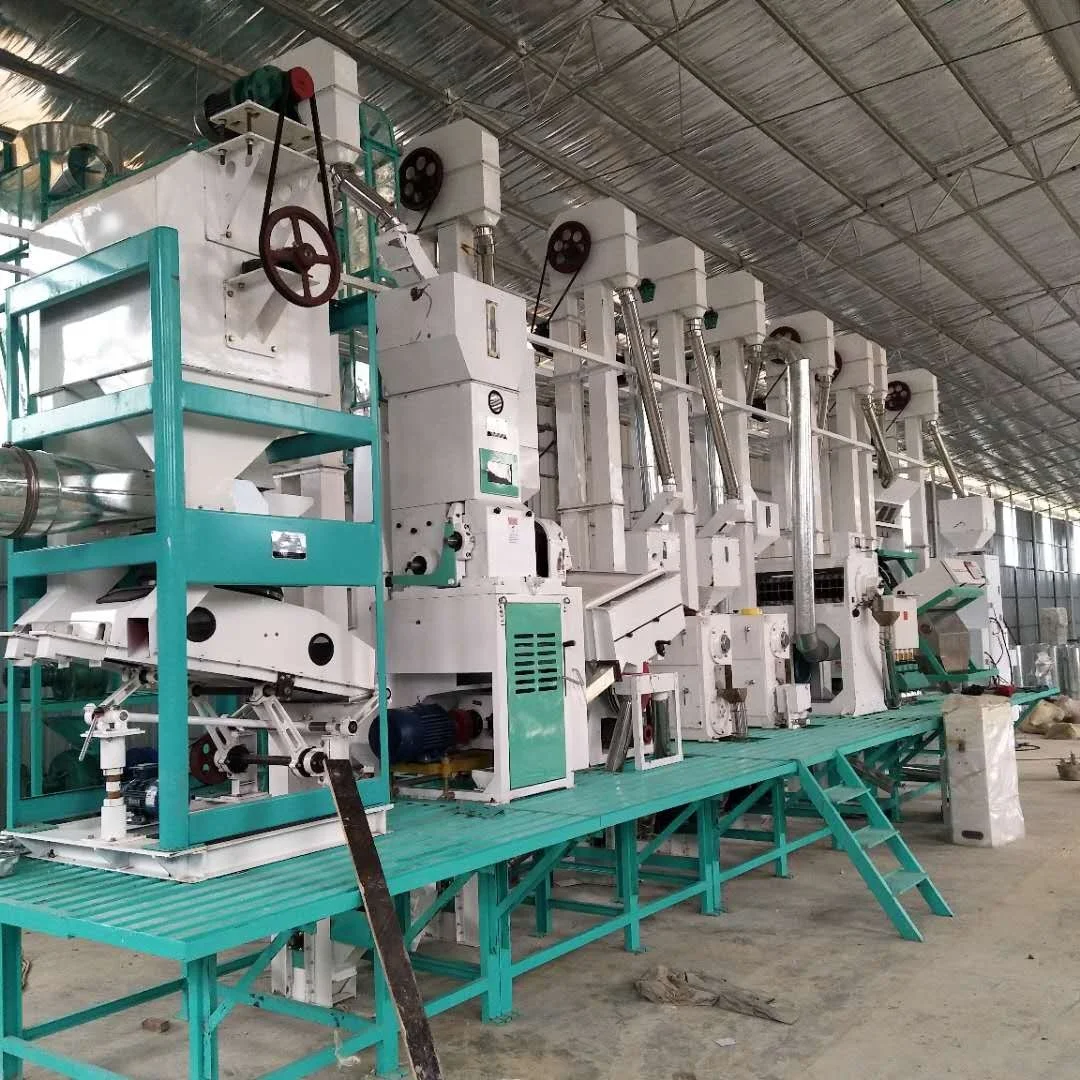 Sunfield 15-20 ton/day Complete-set Full Function Automatic Rice Milling Production Line with de-stoner grader color sorter