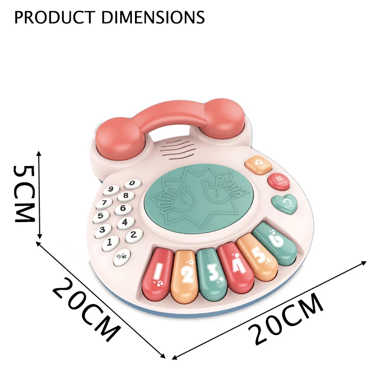 Battery Operated Baby Toy Phone Musical Kids Musical Telephone Toys With Light other baby toys