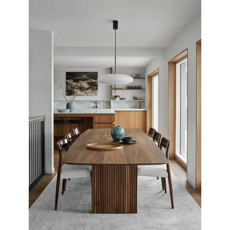 2024 round Innovative design Good price Multi-functional solid walnut wood Table Conference table office desk
