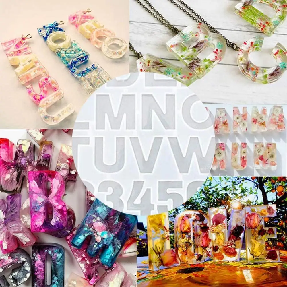 Форма для обратных букв из смолы «сделай сам», силиконовая форма для алфавита с цифрами, ювелирные изделия, подвесные кристаллы, силиконовая форма для торта, шоколада, капкейка