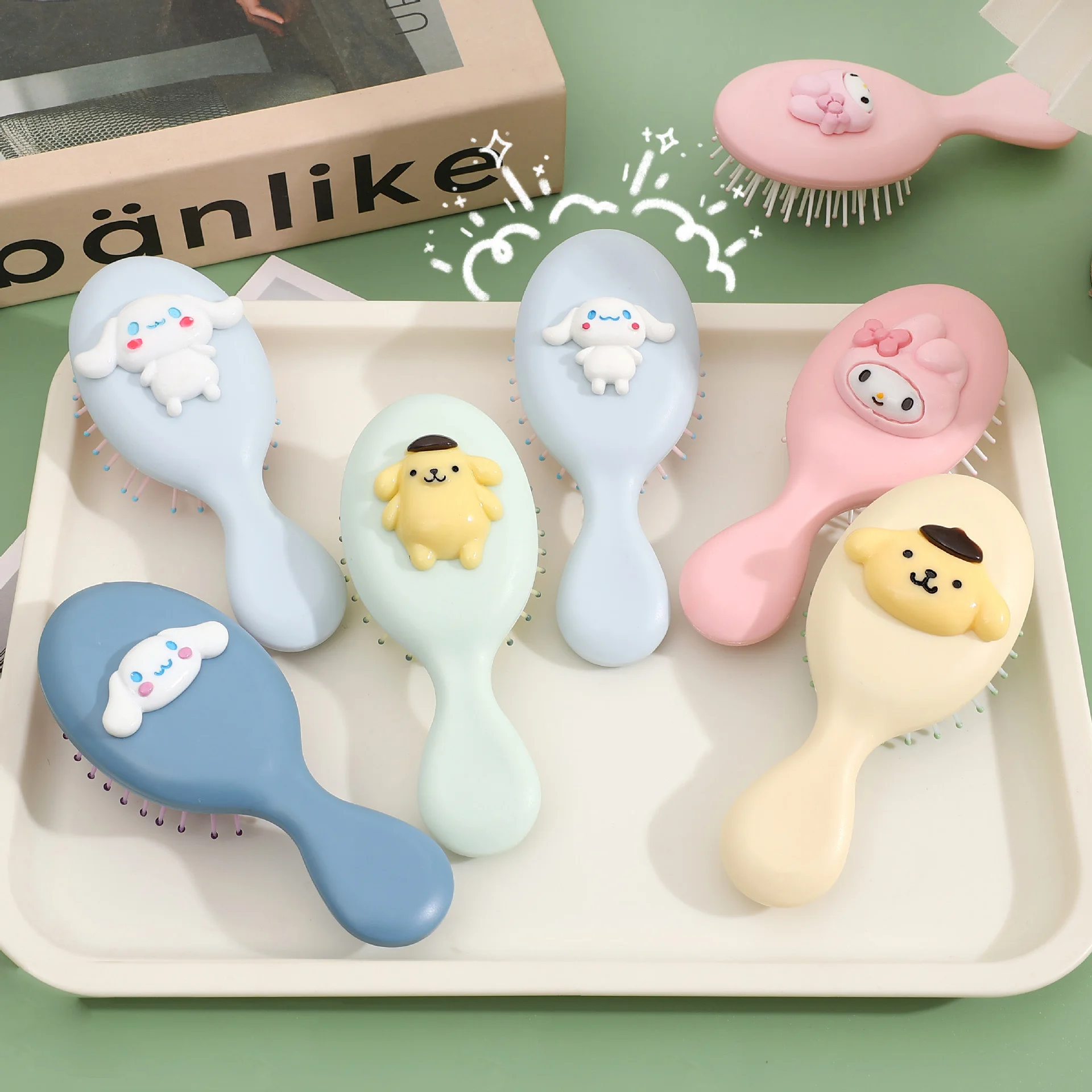 New Cute Airbag Comb Cartoon Children And Girls Home Scalp Massage Small Air Cushion Ladies Handle Hair Comb