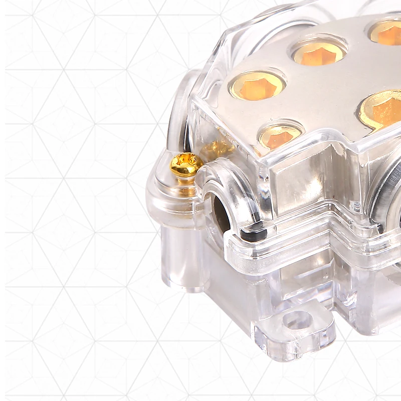 1X0GA input-1X2GA + 2X4GA 2X8GA выход автомобиля Авто Ремонт кабель сплиттер адаптер автомобильный Стерео Установите силовой распределительный