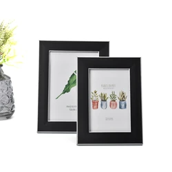 Black Tabletop Glass Sublimation Paper Plastic Decorative Frame Photo