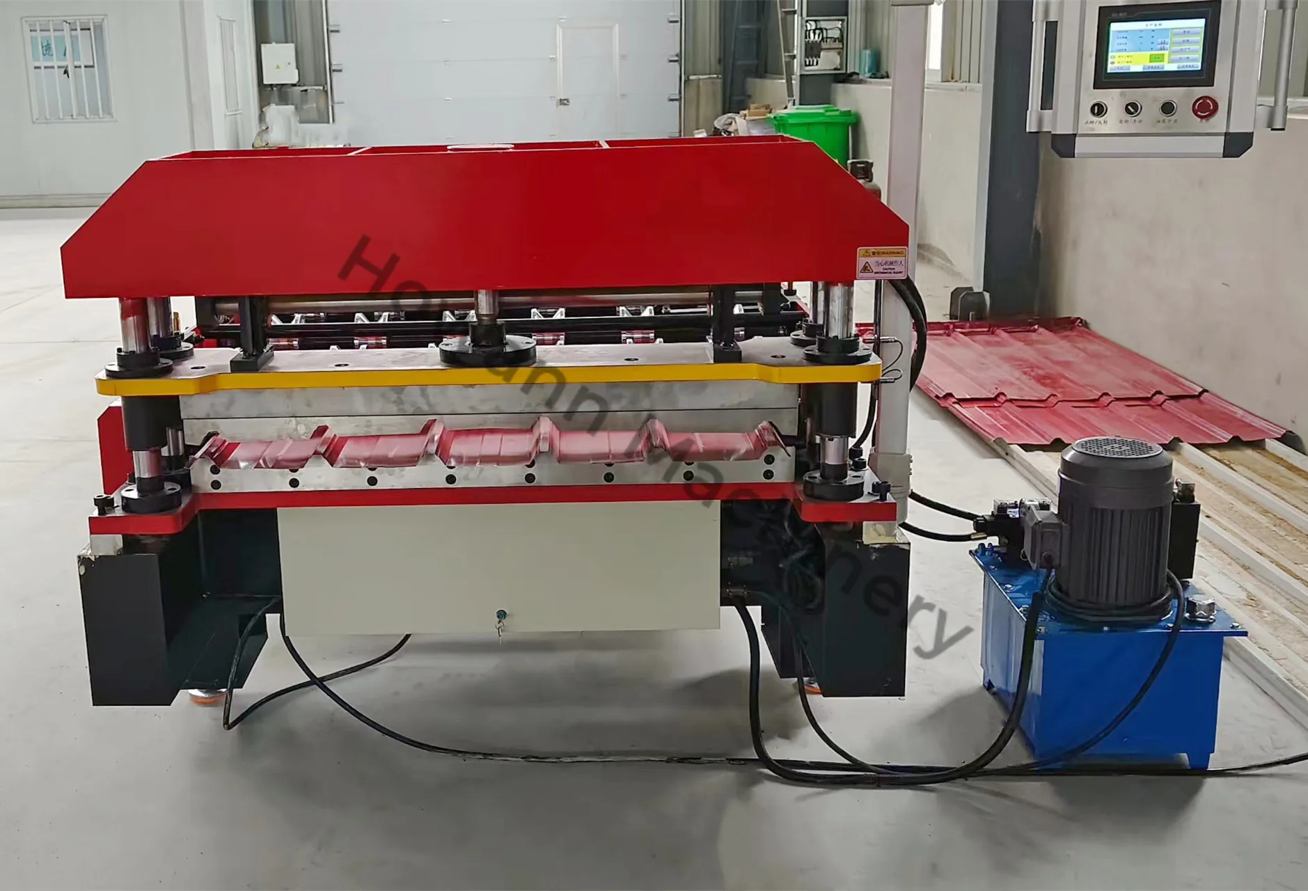 1250mm Width Roof Sheet Roll Forming Machine Zinc Roof Sheet Making Machine Metal Roof Panel Machine