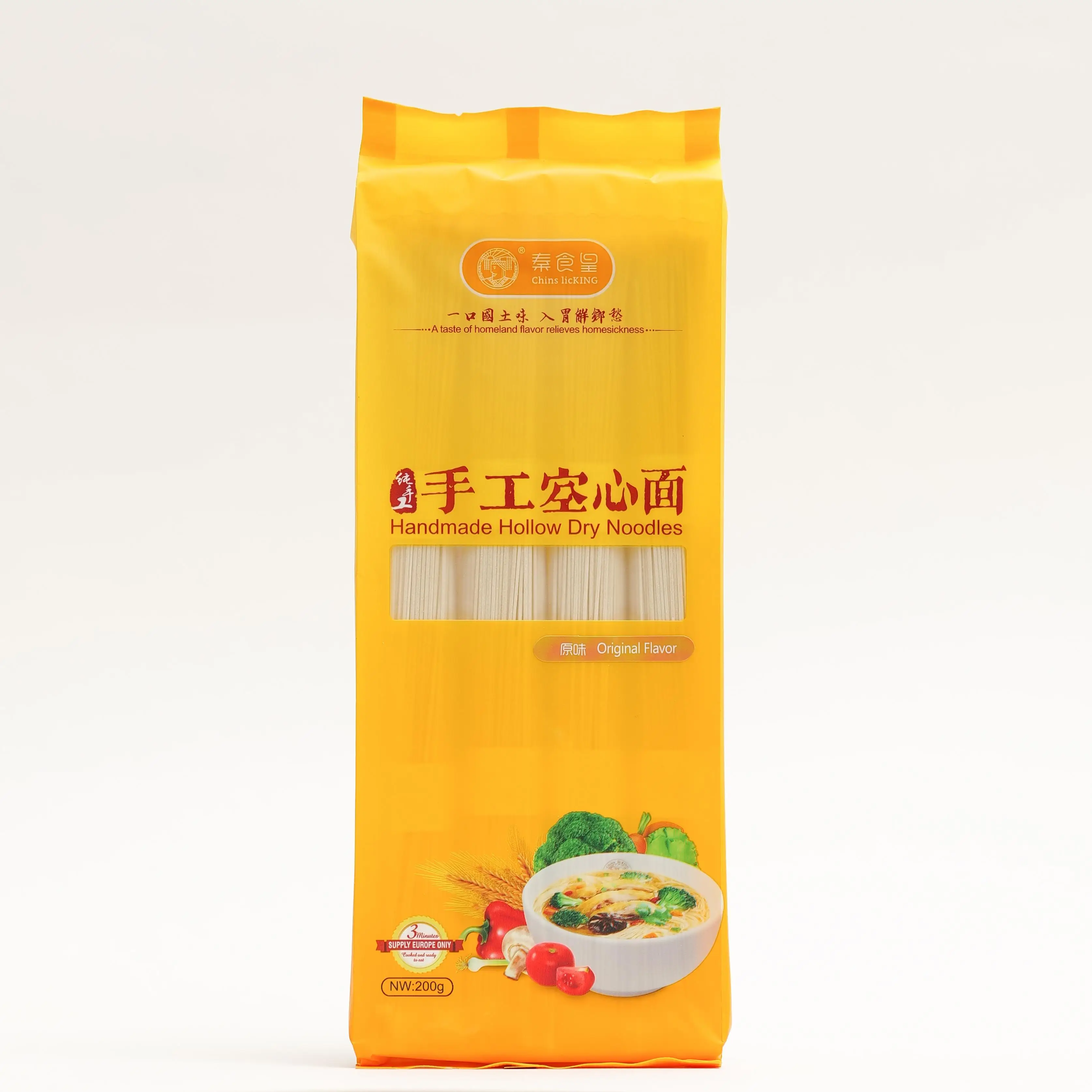 Новинка 2022 вкусная китайская сухая лапша ручной работы здоровая оригинальная вдоль ротовой