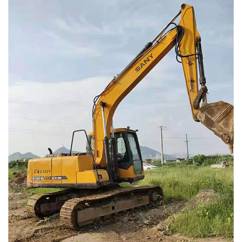 SY135C Foundation Garden Water Hydraulic Micro Hammer Ponton Extension Tracks Crawler Hydraulic Used Sany Digger Excavators