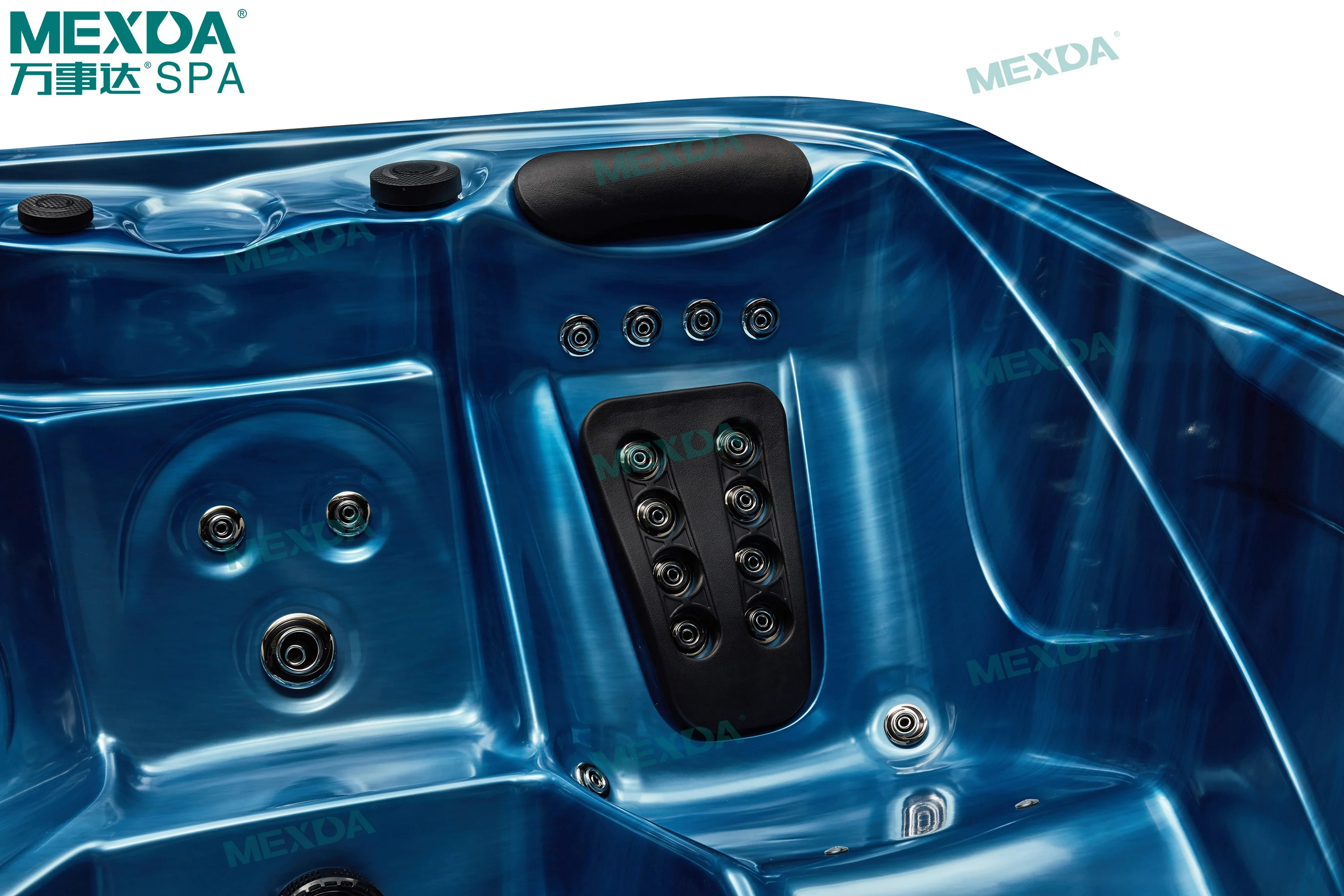 MEXDA Massage Jet Deluxe Outdoor Spa Bathtub Acrylic Whirlpool Bathtub Spa Family Whirlpool Bathtub 5 Face Bathtubs WS-591H