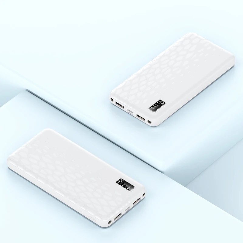 Low Cost Phone Charger For Promotional Gifts Slim Business Dual USB Power Bank 10000mah And 20000mAH With Type C Port