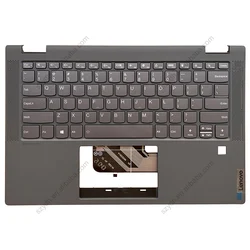 Cover C With Hole For Lenovo Ideapad Flex 5-14 IIL05 ARE05 ITL05 Palmrest Upper Case With US Keyboard Backlit Touchpad Gray