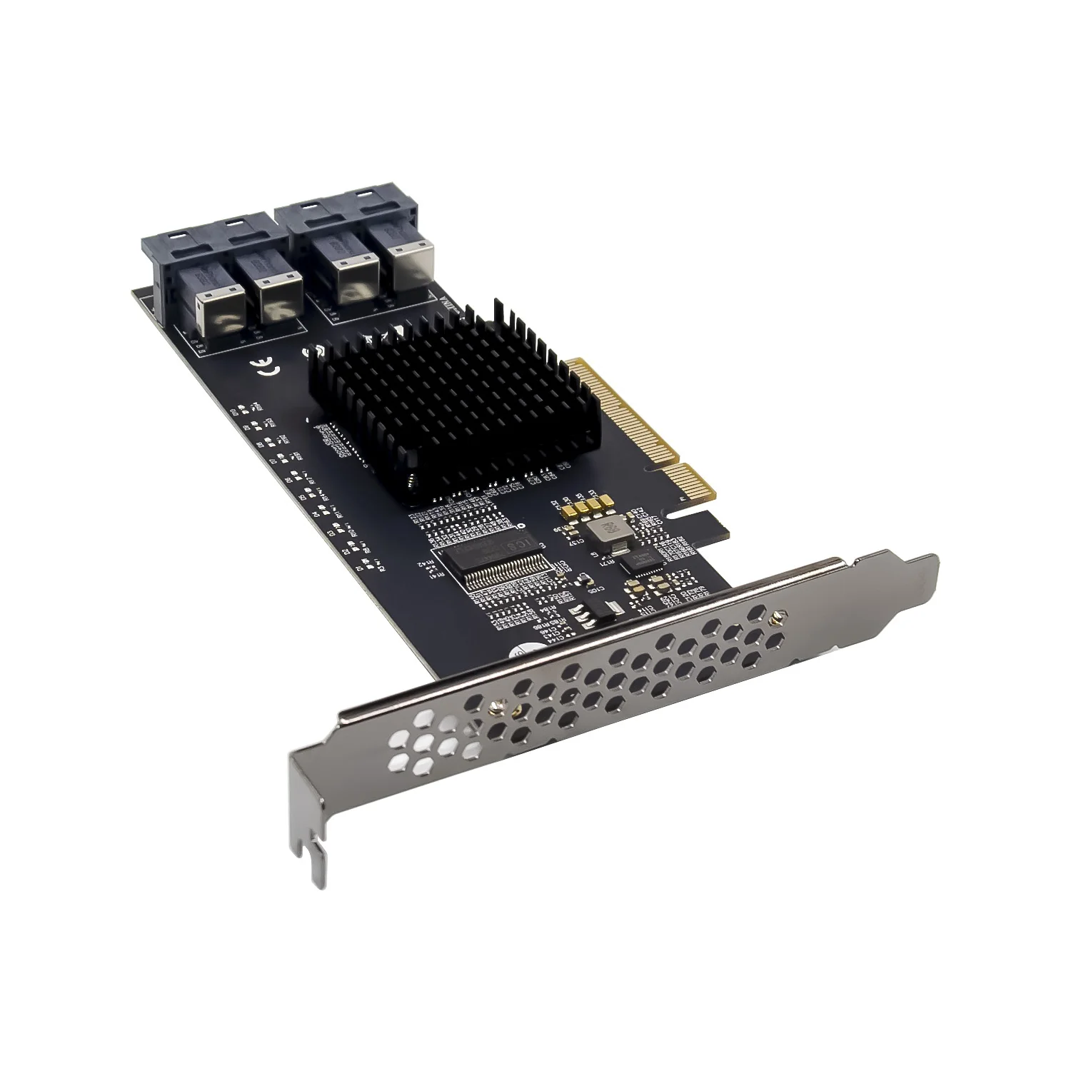 Интерфейсная плата PCIe PEX8724 U2 4-портовый SFF8643 адаптер 32 ГБ/сек. Адаптерная SSD