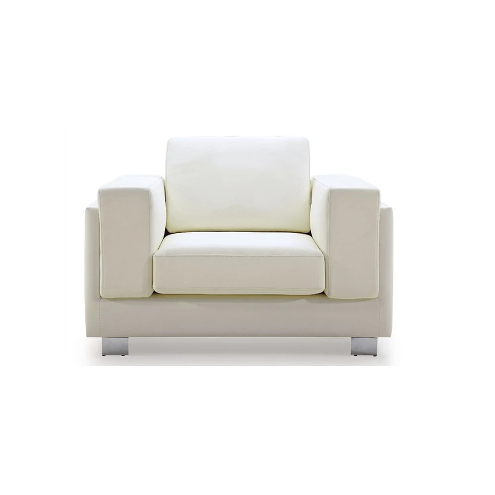 Высококачественные диваны и кушетки комплект офисных диванов из белого льна натуральной кожи на 3 2